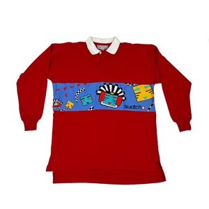 Vintage Swatch Watch Rugby Shirt 1980s